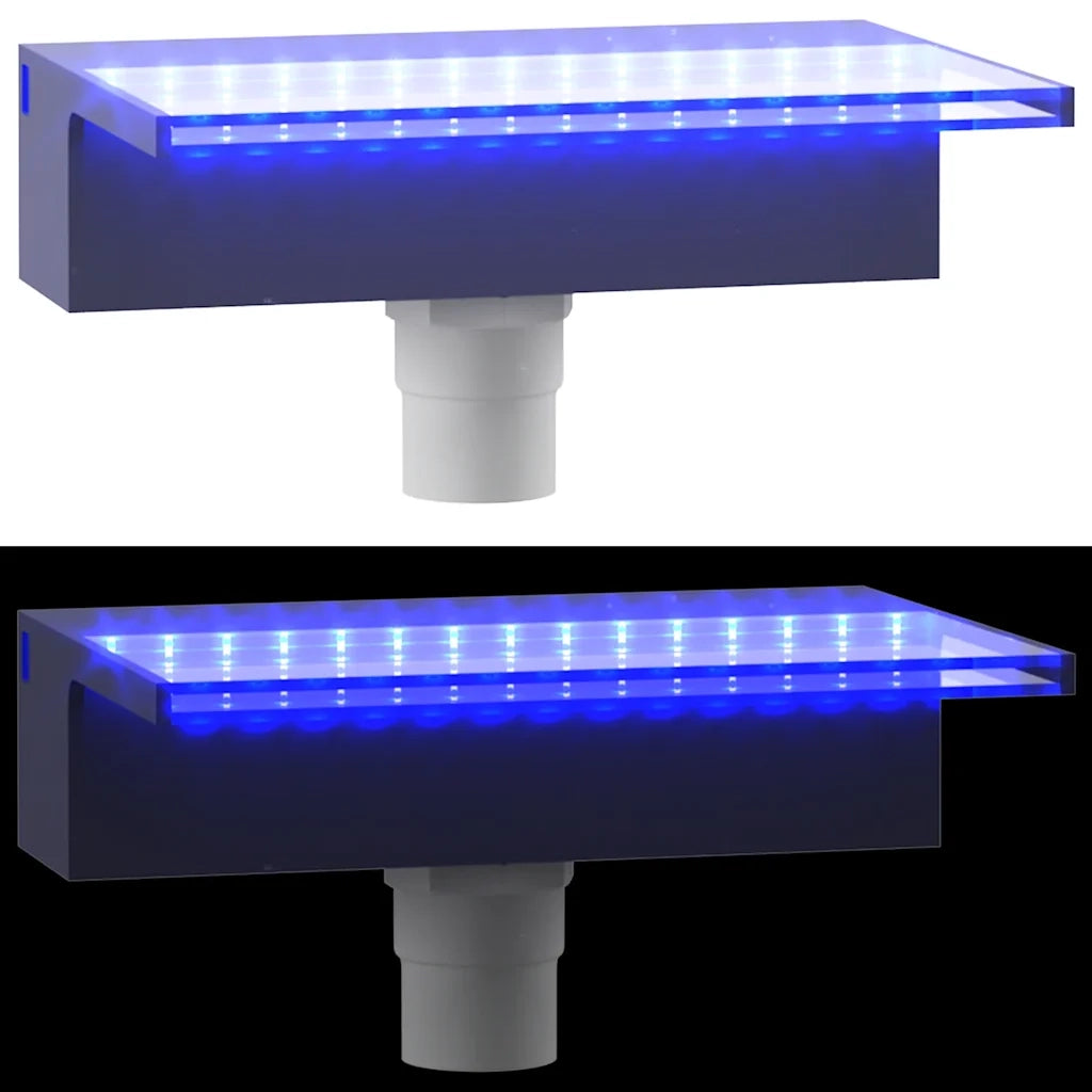 Sfioratore a Cascata con LED RGB Acrilico 30 cm CFW7724495