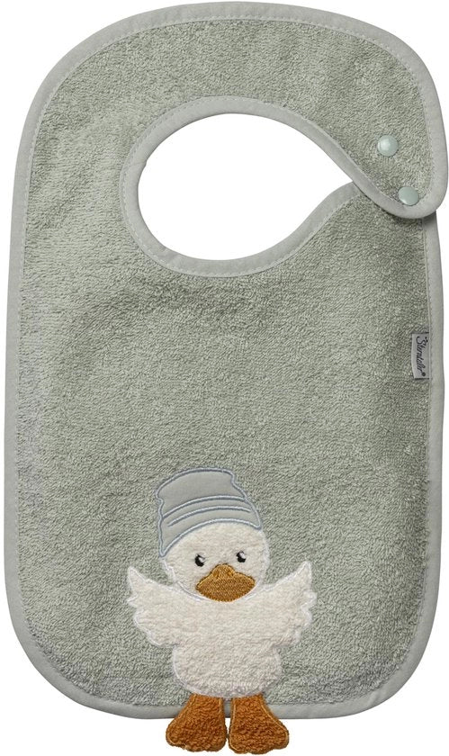 Piumone in cotone con chiusura a pressione laterale e applicazione per bambini di anatroccoli