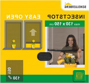 Insegna di ingresso facile da aprire - 130 x 150 cm - poliestere - 70474 con effetto repellente insetti