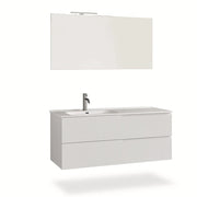 Composizione vasca SX 4 pezzi VENERE bianco opaco