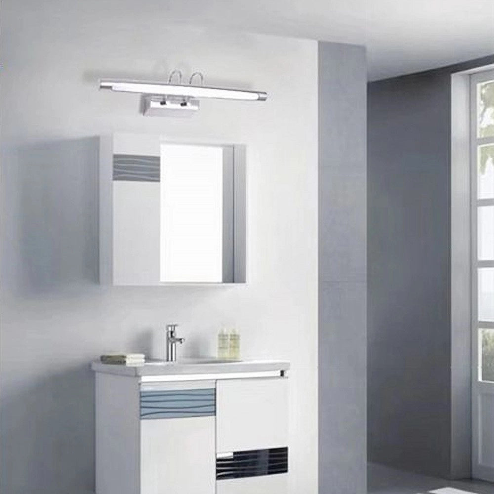 Trade Shop - Lampada Da Specchio Led 12w 3 Modalità Di Luce Fredda Calda Naturale Ip40 F03-3c -
