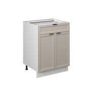 Vicco Mobiletto base per cucina GrigioBeige 60 cm con cassetto, senza piano di lavoro