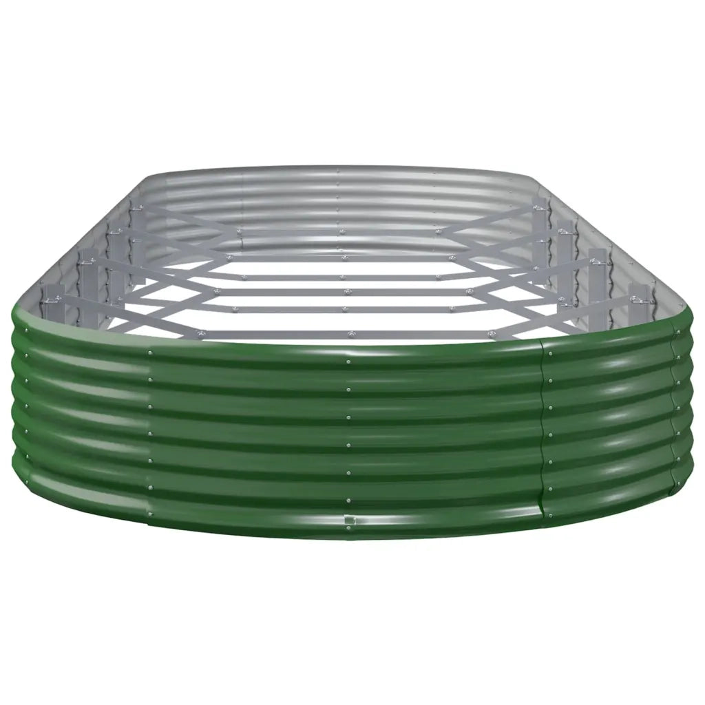 Vaso Giardino Acciaio Verniciato a Polvere 450x140x36 cm Verde cod mxl 66613