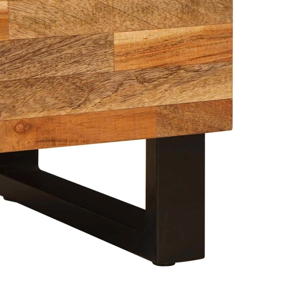 Mobile TV-Credenza per TV Marrone 80 x 33 x 46 cm Legno di mango massello 949783