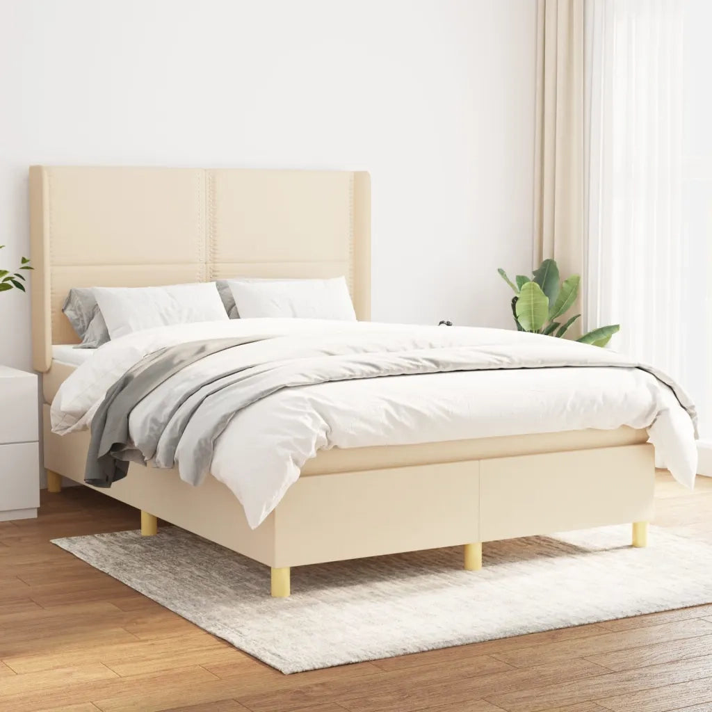 Giroletto a Molle con Materasso Crema 140x19 cm in Tessutocod mxl 98639