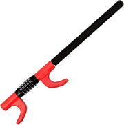 Stuurslot - Pedaalstuurslot - Stabilizzatore di direzione con chiusura a combinazione - Combinatiselett - Lunghezza extra - Rosso - Auto - Camper - Furgone - Camion