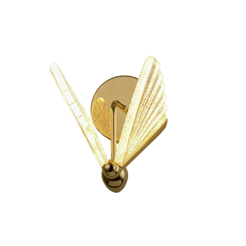 Applique Mariposa Light Prestige 2 LED ottone vetro