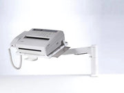 Brackette per telefono 360° girevole, 250 x 175mm, guida cavo, colore grigio chiaro, 1 pezzo