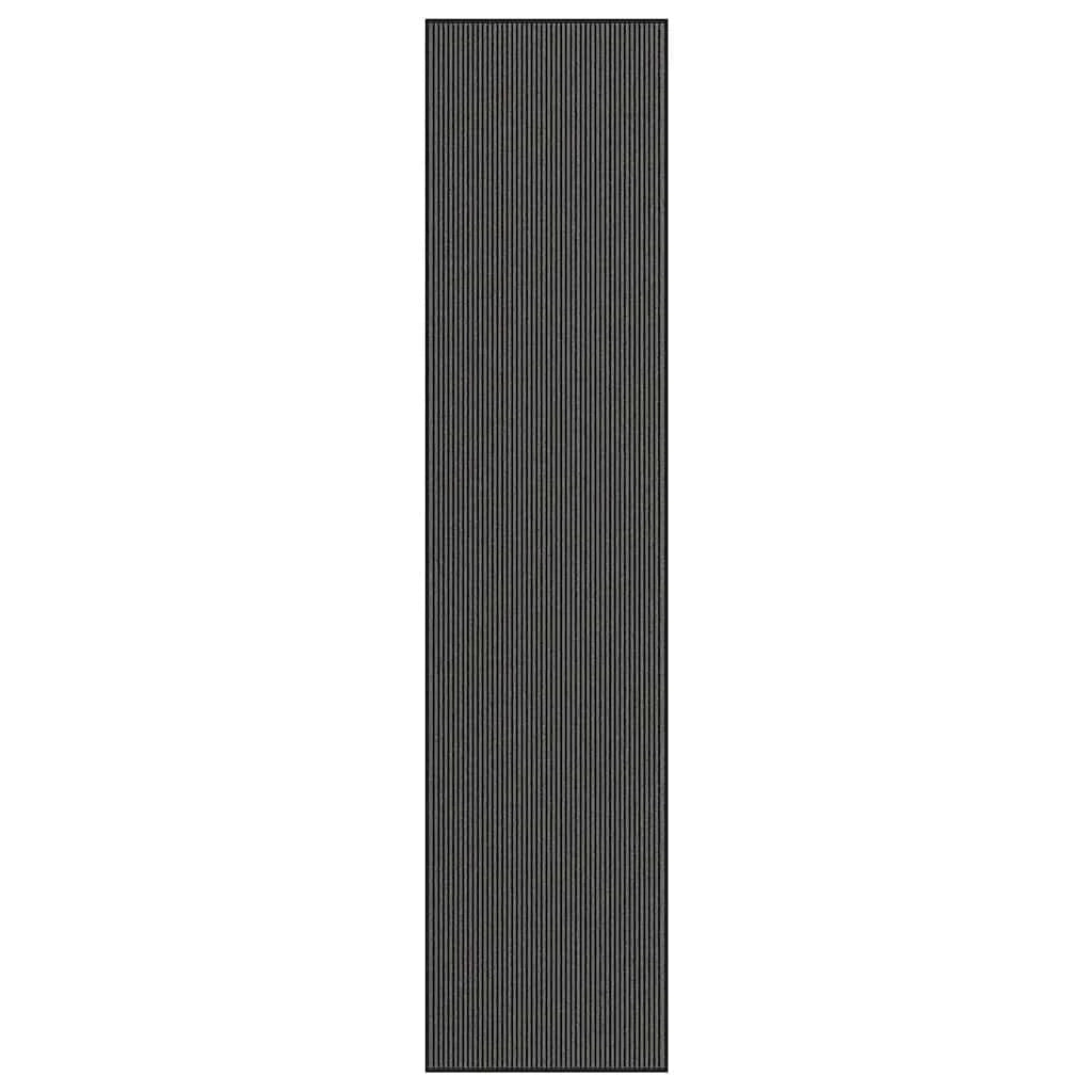 Zerbino antiscivolo rettangolare per interni ed esterni 115 x 500 cm PP nero 02_0058146