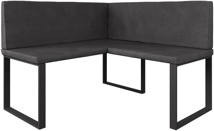 Vicco panca ad angolo Ravon, Antracite, 120 x 120 cm