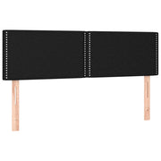 Testiera | Testata Nera 144x5x78/88 cm in Tessuto