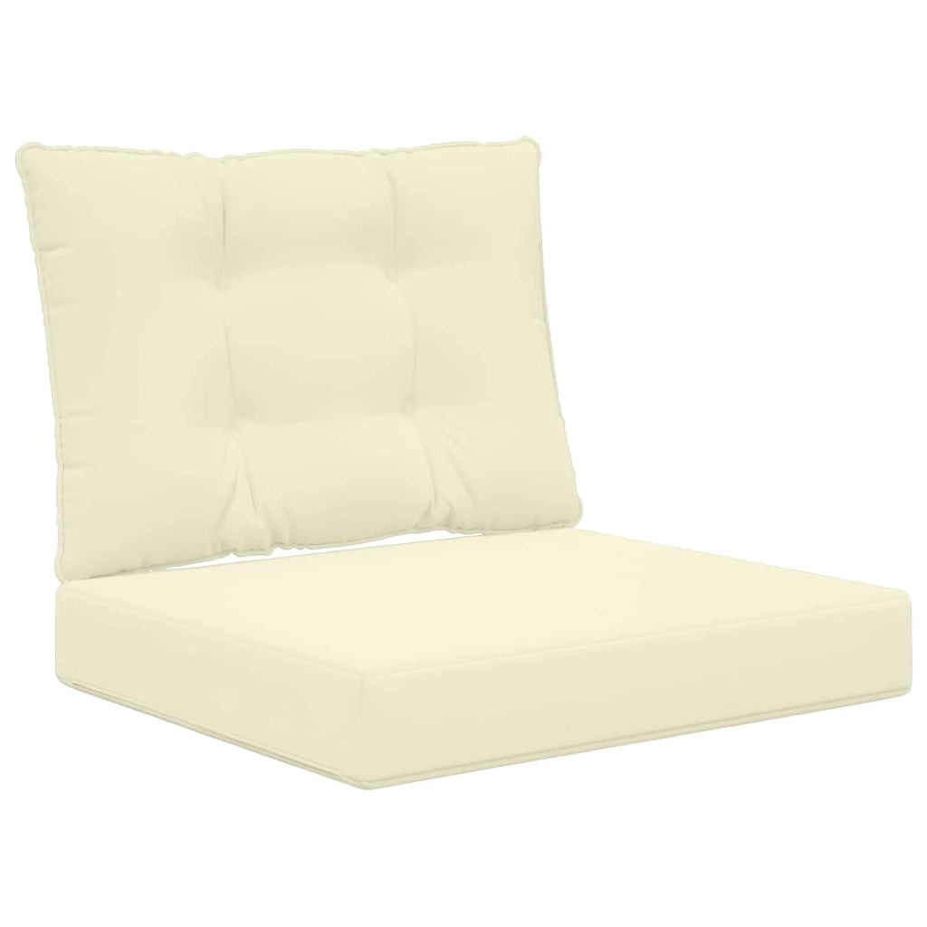 Cuscino per divano da esterno 2 pcs Crema Poliestere