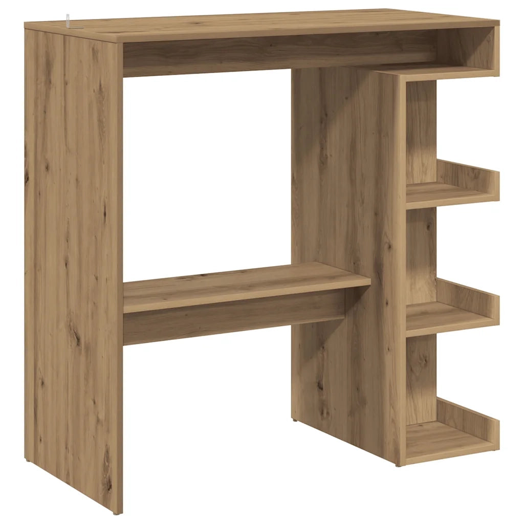 Tavolo da Bar con Ripiani Rovere 100x48x101,5 cm in Truciolato 856759