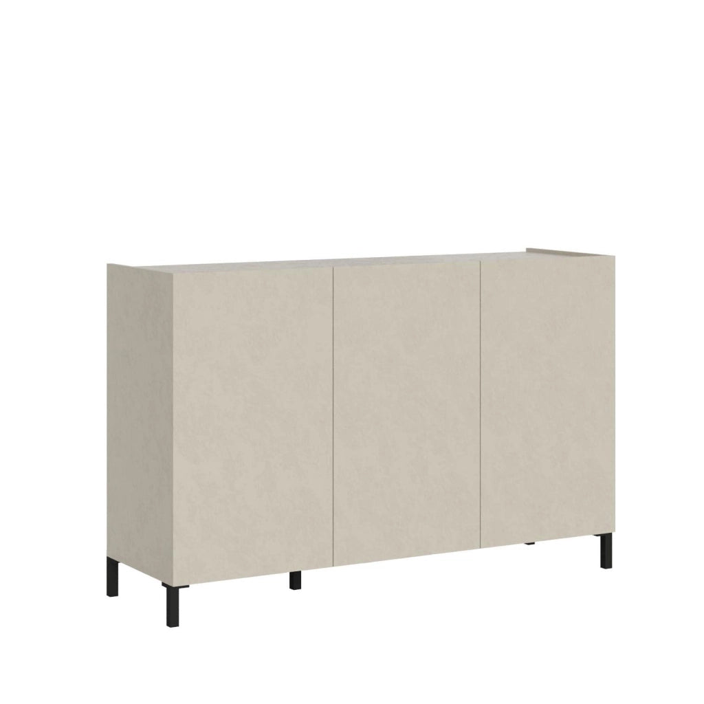 Madia 3 ante 130x40x84 cm cashmere - SOLARIA