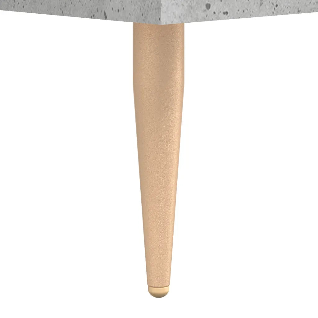 Comodino | Armadio da Notte | Mobiletto da notte Grigio Cemento 40x35x47,5 cm in Legno Multistrato
