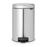 Brabantia 112041 NewIcon Pattumiera a Pedale 12 L Acciaio Inox Matt Steel Fingerprint Proof