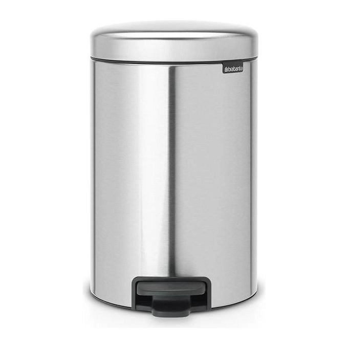 Brabantia 112041 NewIcon Pattumiera a Pedale 12 L Acciaio Inox Matt Steel Fingerprint Proof