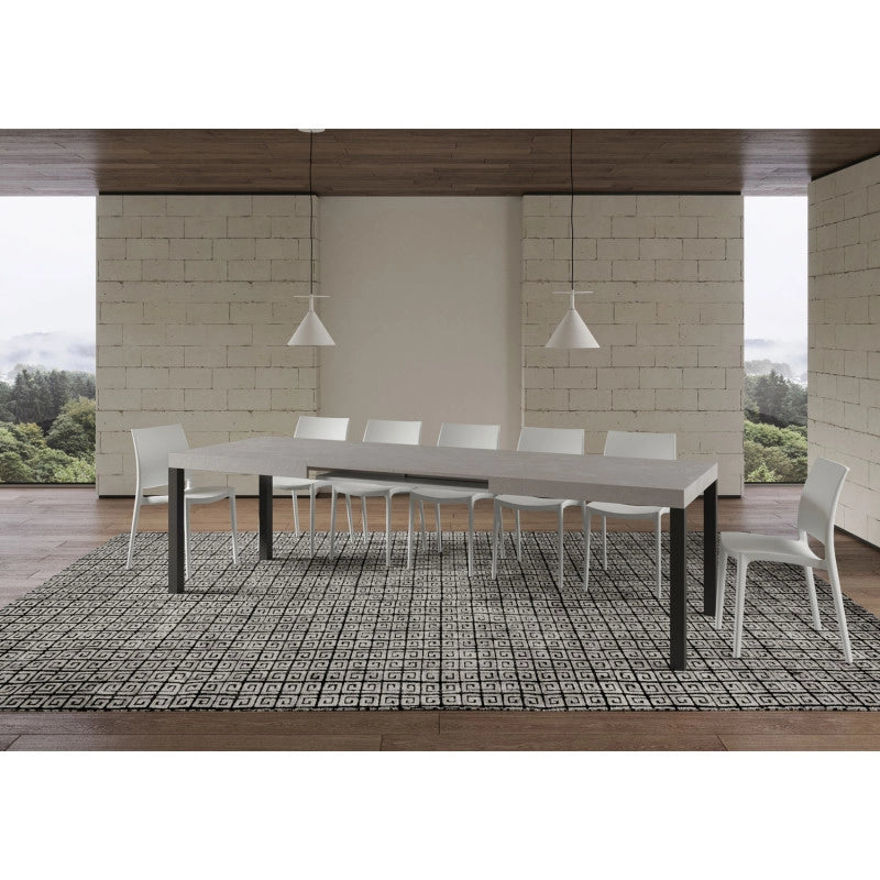 Tavolo allungabile 200/304x90 cm Everyday telaio Antracite - Cashmere