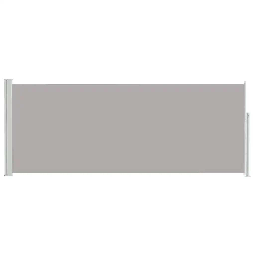 Tenda da Sole Laterale Retrattile 117x314 cm Grigia 45363