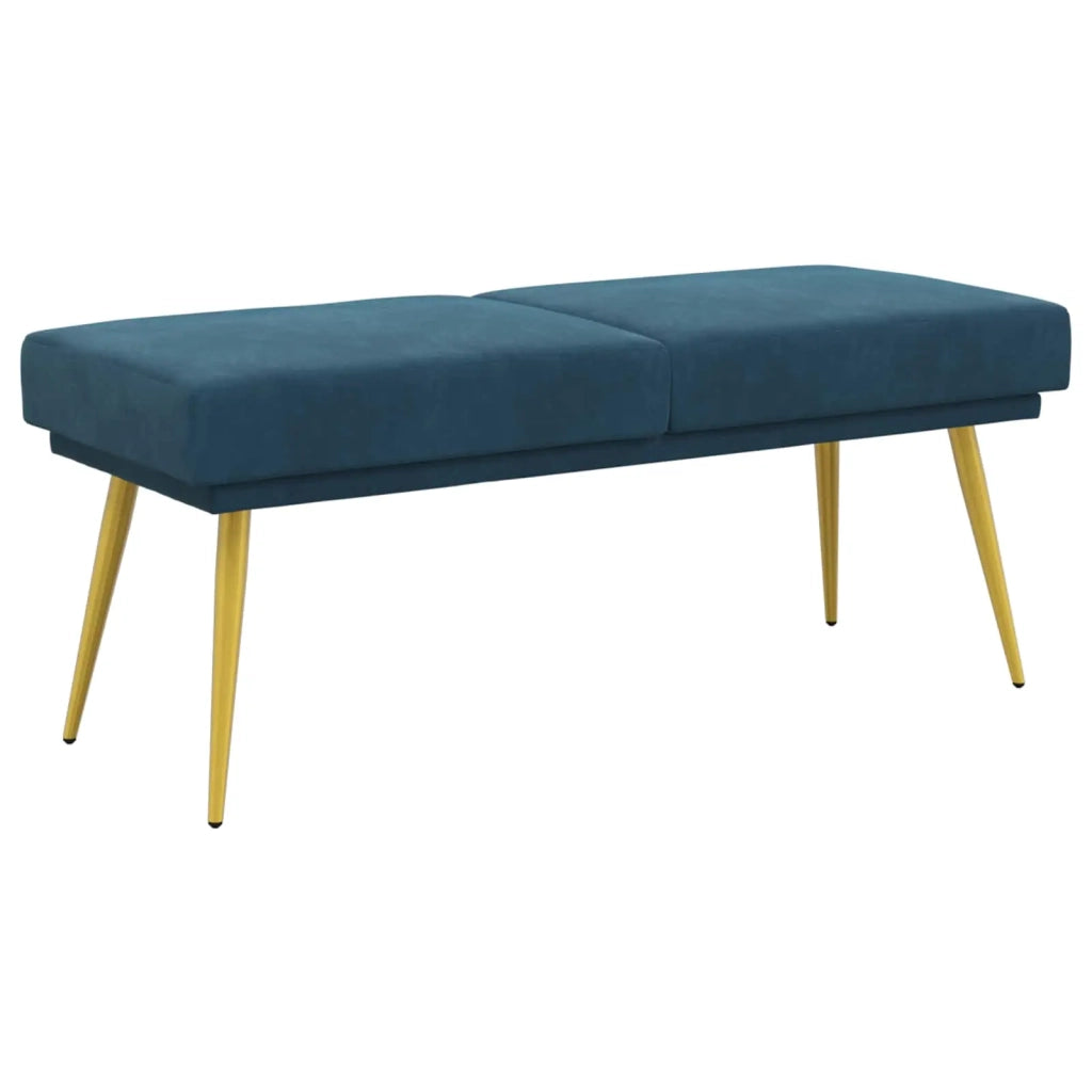 Panchina a doppio strato Blu 120 x 45 x 46 cm Velluto 42038594