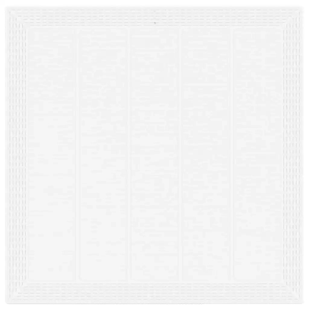 Set da Pranzo per Giardino 5 pcs Bianco Polipropilene 3378546