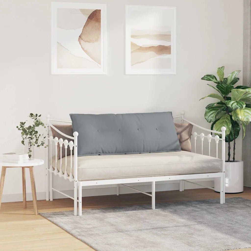 Cuscino per Schiena Grigio chiaro 120 x 19 x 50 cm Tessuto 42014787