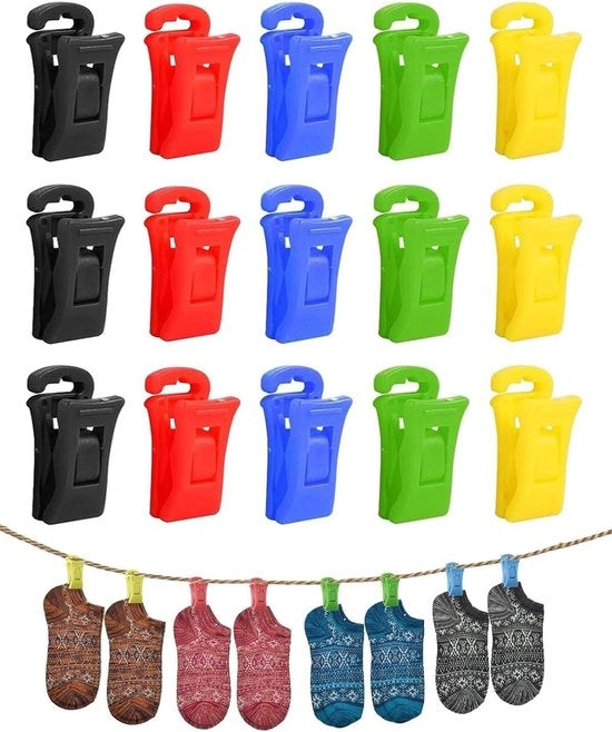 Set di 15 sostitutori di bucato con gancio per lavatrice - Nessuna piegatura necessaria - Facile da utilizzare