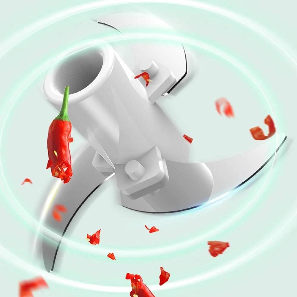 Trade Shop - Mini Tritatutto Elettrico Robot Cucina Miscelatore Alimentare Portatile Senza Fili -