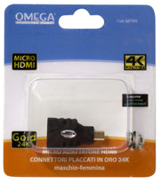 ADATTATORE MICRO HDMI 2.0 Maschio Femmina con connettori placcati in ORO CE