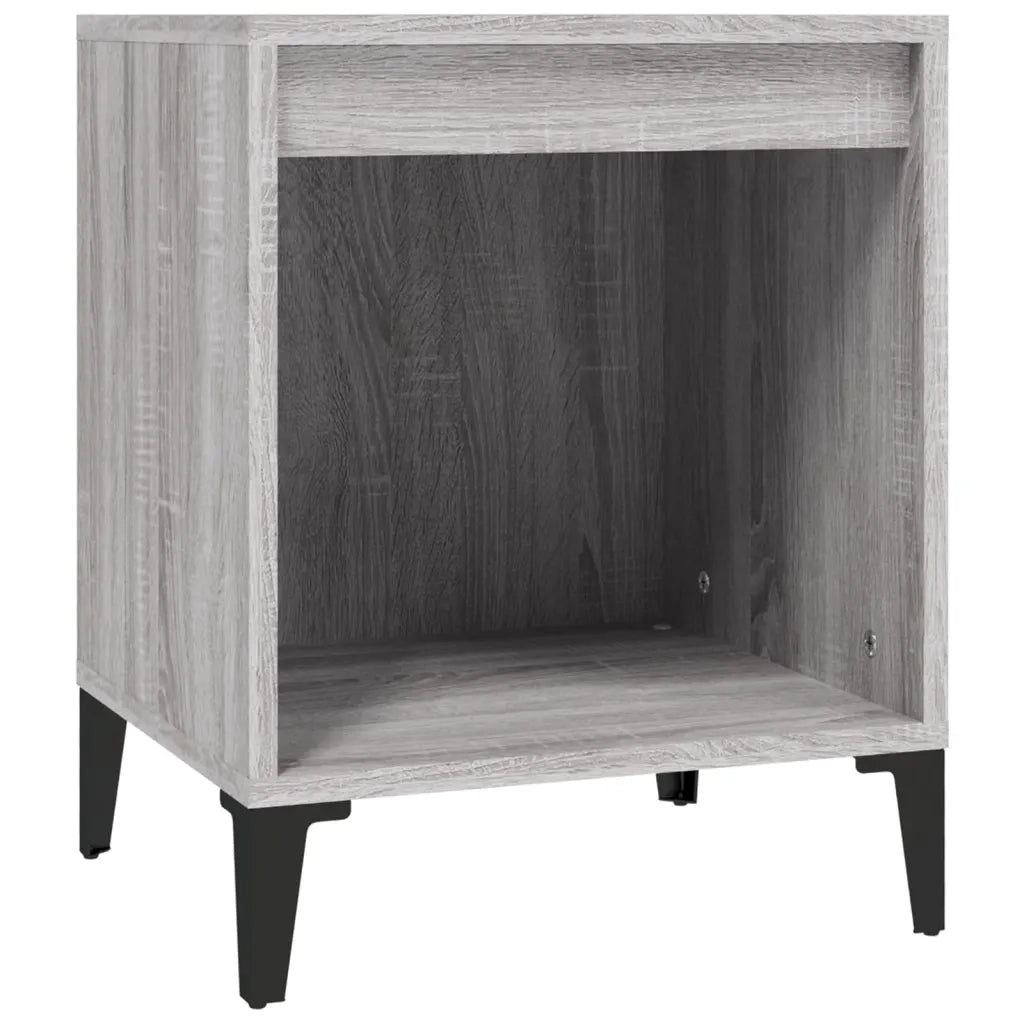 Comodino 2 pz Grigio Sonoma 40x35x50 cm cod mxl 30140