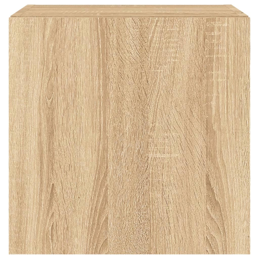 Mobile TV multimediale mensola TV credenza mobile TV sala da pranzo soggiorno parete attrezzata per camera da letto con luci LED rovere Sonoma 40,5 x 35 x 40 cm marrone 02_0028015