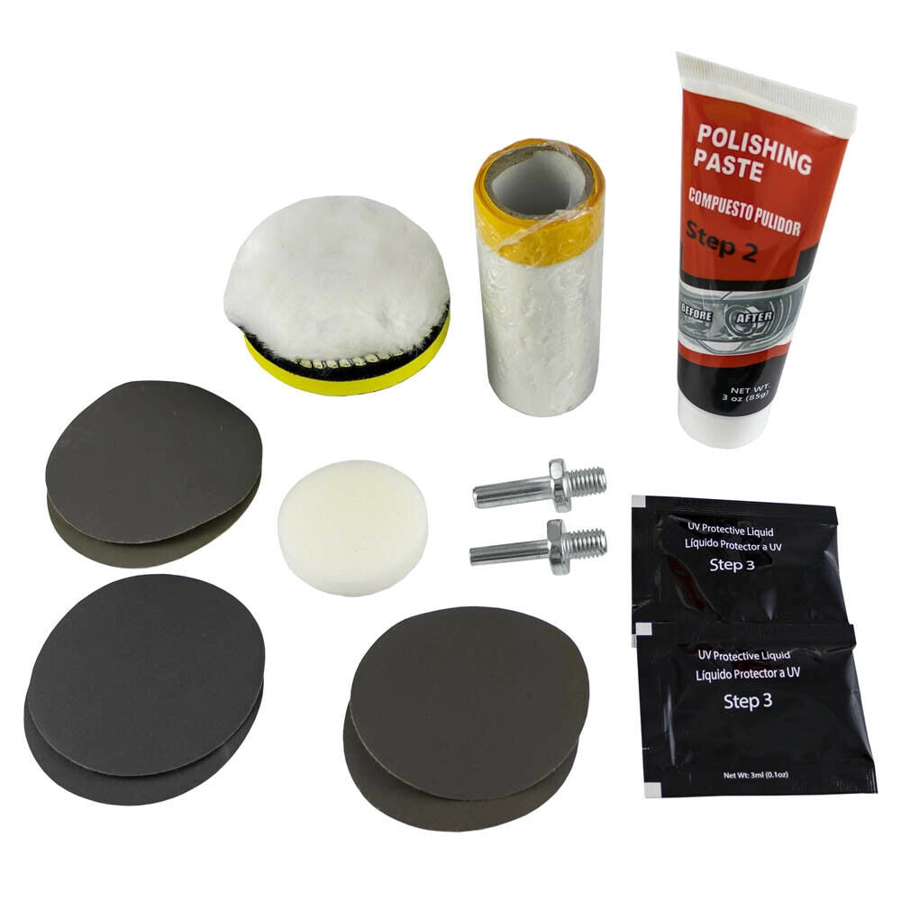Ripristino fari Kit Ripristina fanali per restaurare lucidare fari luci auto