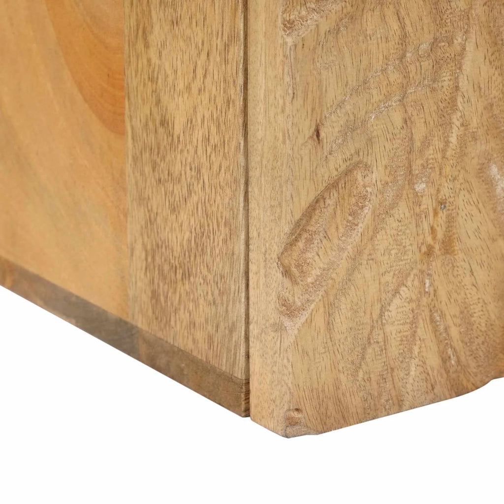 Comodino a muro fatto a mano Marrone Teak 40x30x40 cm 42020118