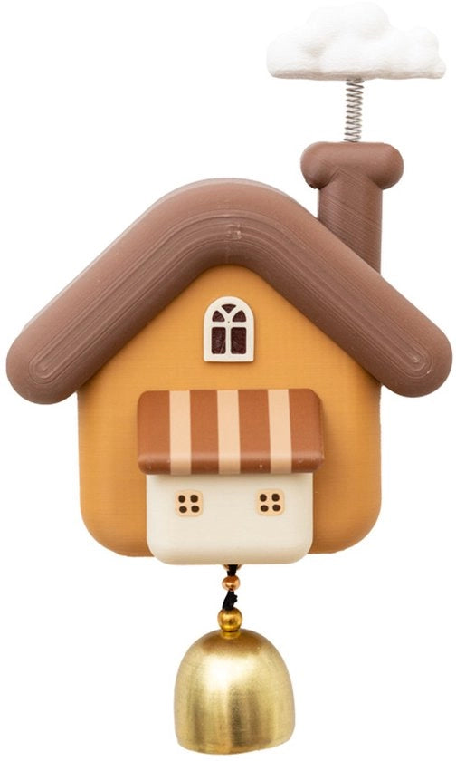 Deurbel per piccolo appartamento - Fissaggio porta - Campanello in ottone - Deurhanger - Gong magnetico - Ricordo orario di apertura negozio - Deurbel - 9,7 cm * 16 cm * 3 cm