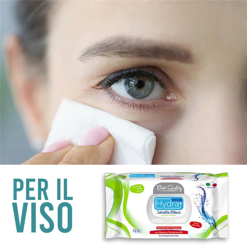 MAURY'S SET 3CF SALVIETTE DETERGENTI UMIDIFICATE MILLEUSI RED HARMONY 72PZ PER ADULTI E BAMBINI