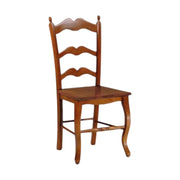 Sedia country in legno massello vari colori seduta legno 43x50x102 - Mobili 2G