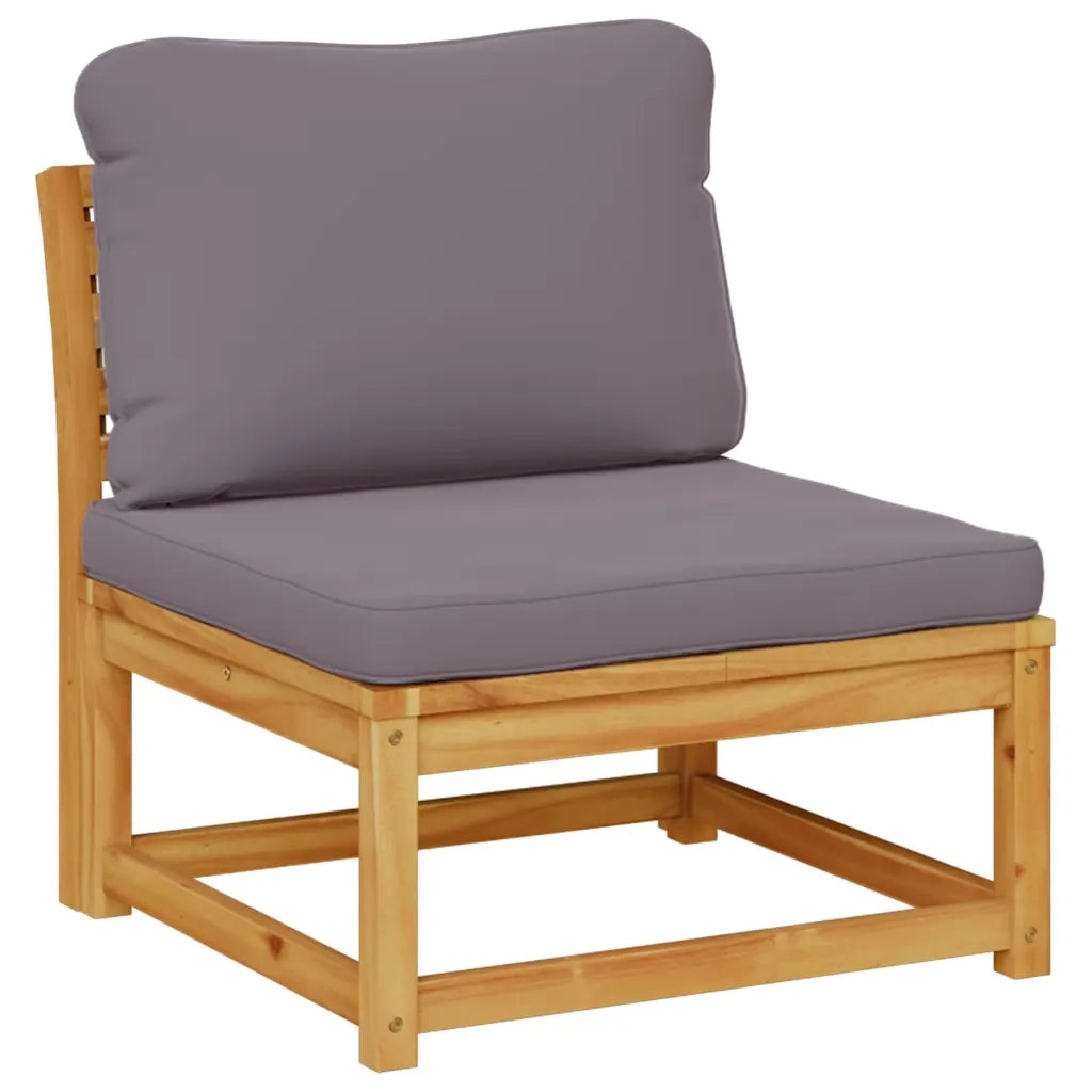 Set Salotto da Giardino 4pz con Cuscini Legno Massello Acaciacod mxl 116323