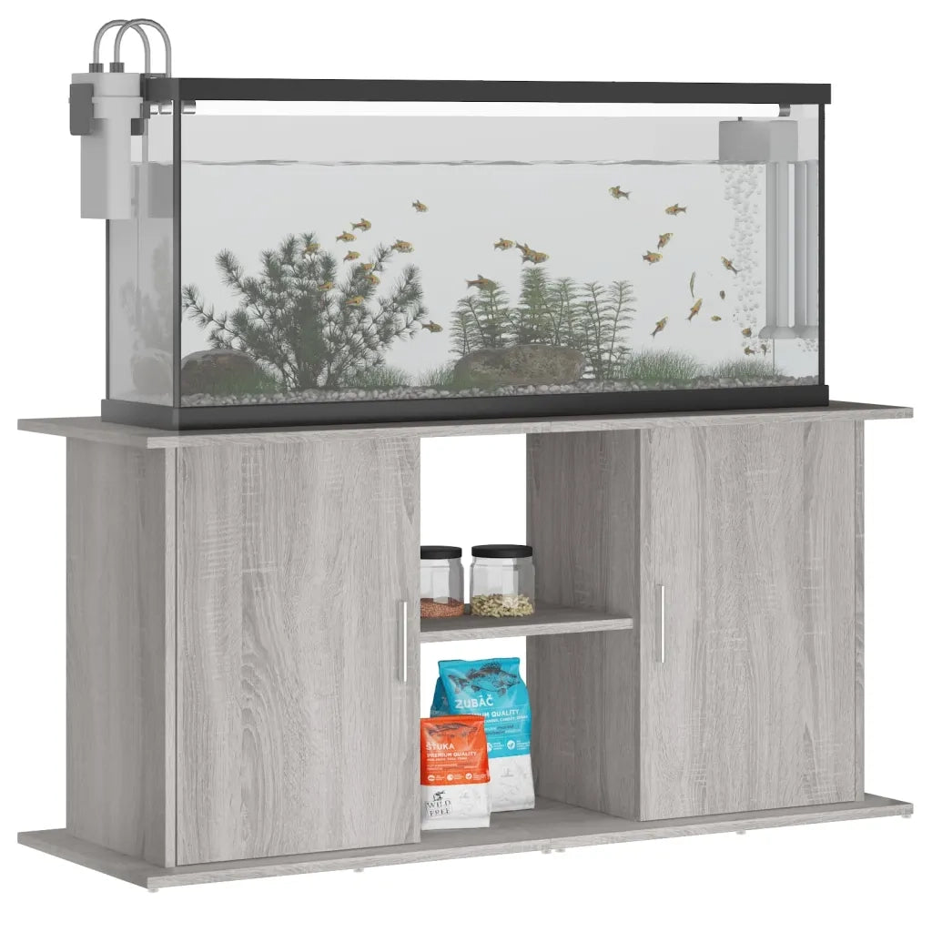 Supporto Acquario 121x41x58 cm Legno Multistrato Grigio Sonoma CFW3920105