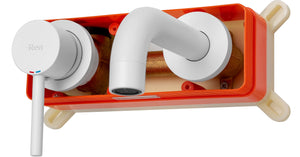 Rubinetto Da Incasso Rea Lungo White Mat + Box
