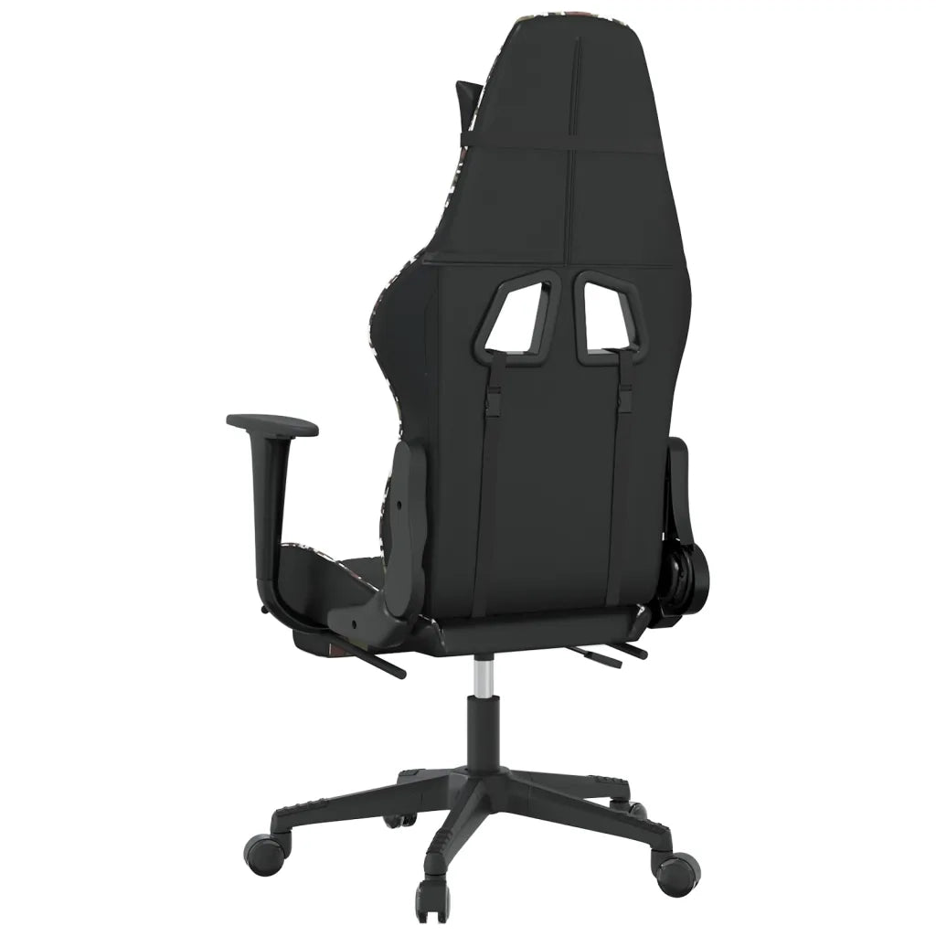 Sedia da Gaming con Poggiapiedi Nero e Mimetico in Similpelle cod mxl 73320