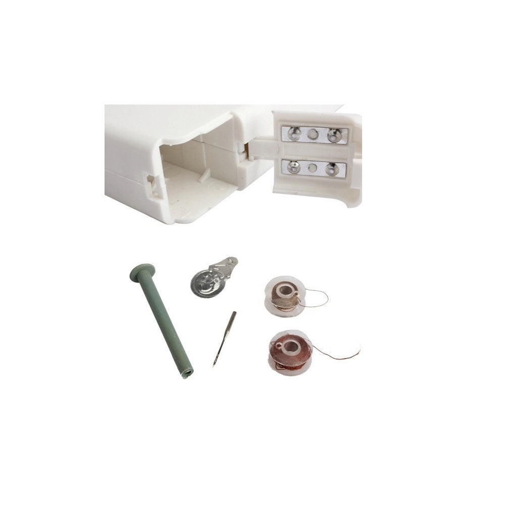 Trade Shop - Mini Macchina Per Cucire Da Cucito Portatile Viaggio Cucitrice Salva Spazio -