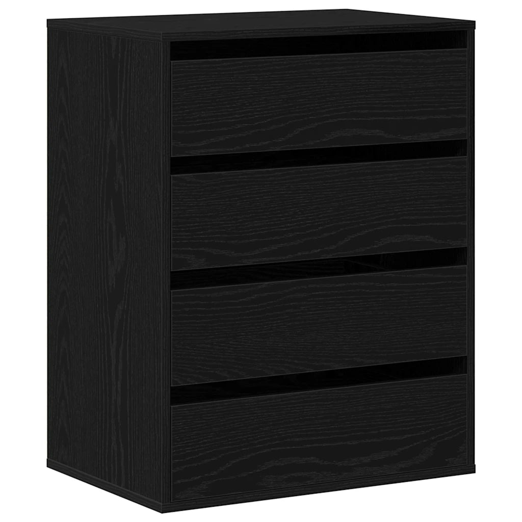 Mobile con Cassetti Nero 60 x 41 x 76 cm Legno multistrato 868922