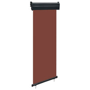 Tenda da sole laterale retrattile/schermo protettivo per patio giardino terrazza balcone 60 x 250 cm marrone 02_0007035