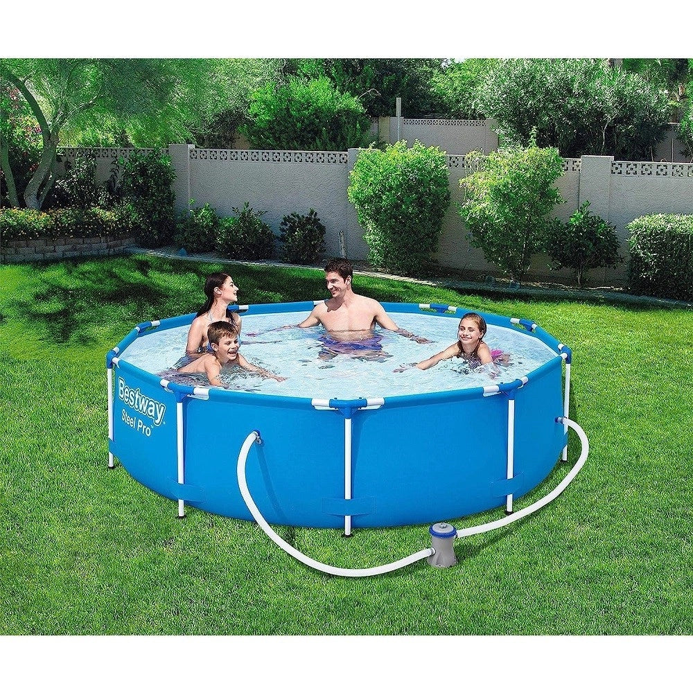 Trade Shop - Piscina Fuori Terra Steel Pro 305x76cm Set Rotonda Con Pompa Di Filtraggio 56679 -