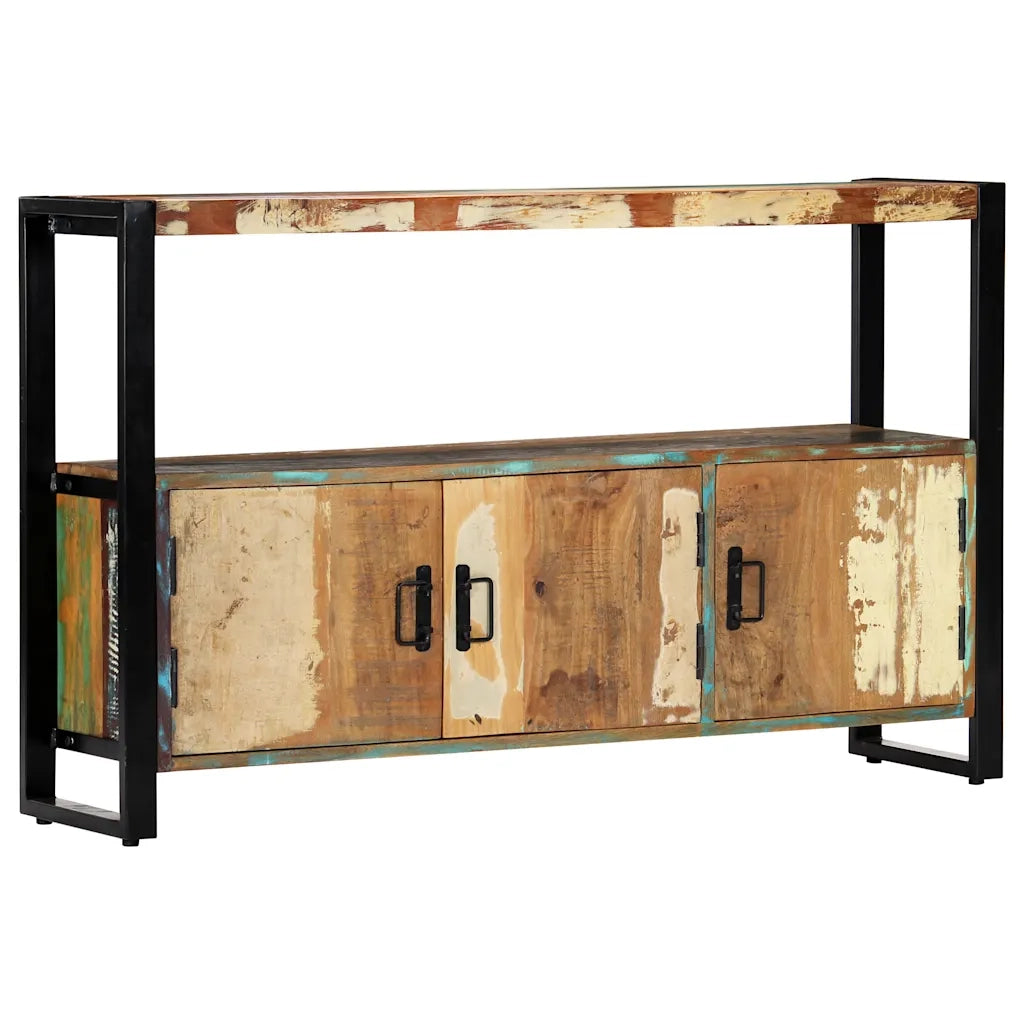 Credenza 120x30x75 cm in Legno Massello di Recupero  cod mxl 7119