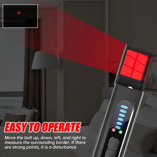 Rilevatore di telecamere nascoste e detector di telecamere di sorveglianza con funzione di interferenza WiFi - Proteggi la privacy in hotel e uffici