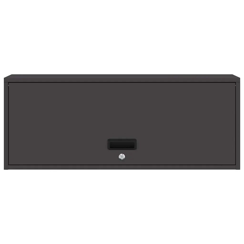 Armadio a muro per garage Nero 90 x 33 x 35 cm 883272