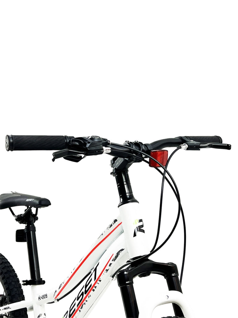 Bicicletta Mountain Bike per Bambini Unisex 20" MTB Phoenix 7V in Acciaio Bianco