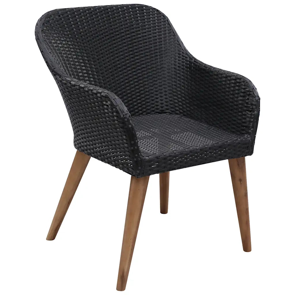 Set da Pranzo da Giardino 9 pz Nero cod mxl 42181