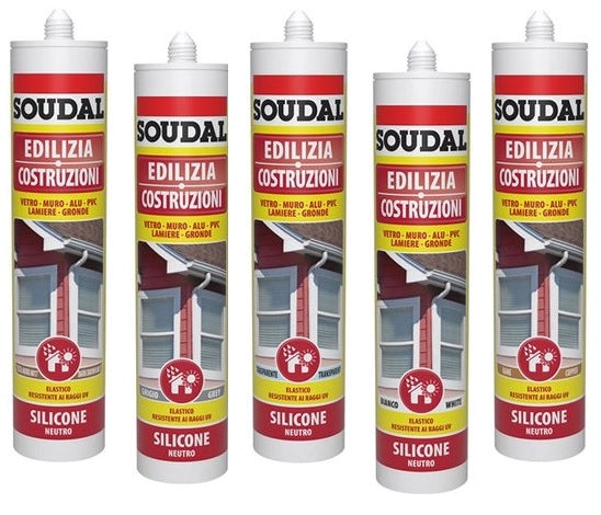 SOUDAL SILICONE NEUTRO EDILIZIA ML.300 MARRONE RAL8007